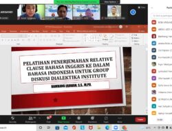 Dosen Sastra Inggris Unpam Gelar PkM di Dialektika Institute terkait Penerjemahan Relative Pronoun dari Bahasa Inggris ke Bahasa Indonesia